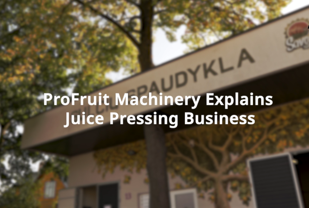 ProFruit Machinery förklarar serviceverksamheten för juicepressning